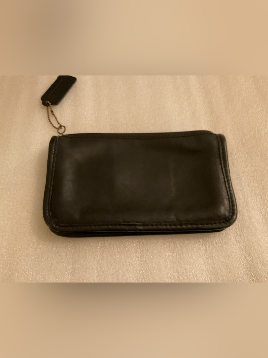 Coach Handbags - COACH VNTG CR COSMETIC POUCH LATE 70s EARLY 80s TICKING STRIPE ORIGINAL HANGTAG
